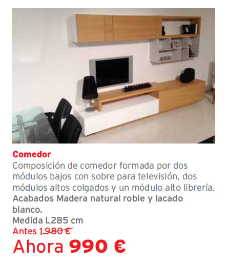 Liquidación de exposiciones de muebles Kibuc. Tienda Kibuc 3R, Sant Andreu de la Barca