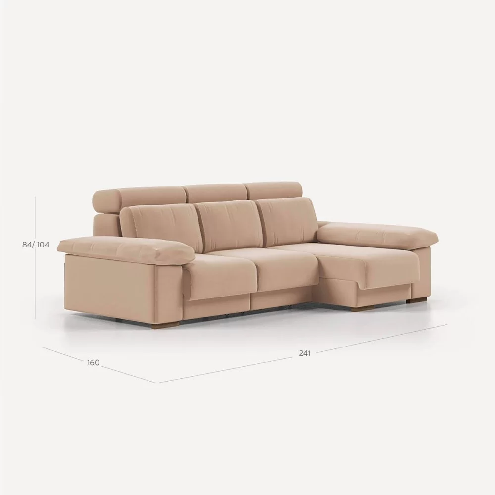 Sofá Vermont Chaiselongue Der 241 cm