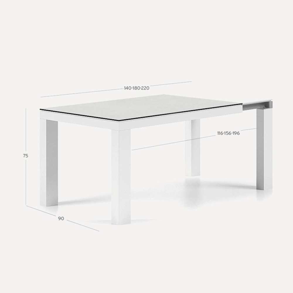 Mesa Syros 140cm extensible