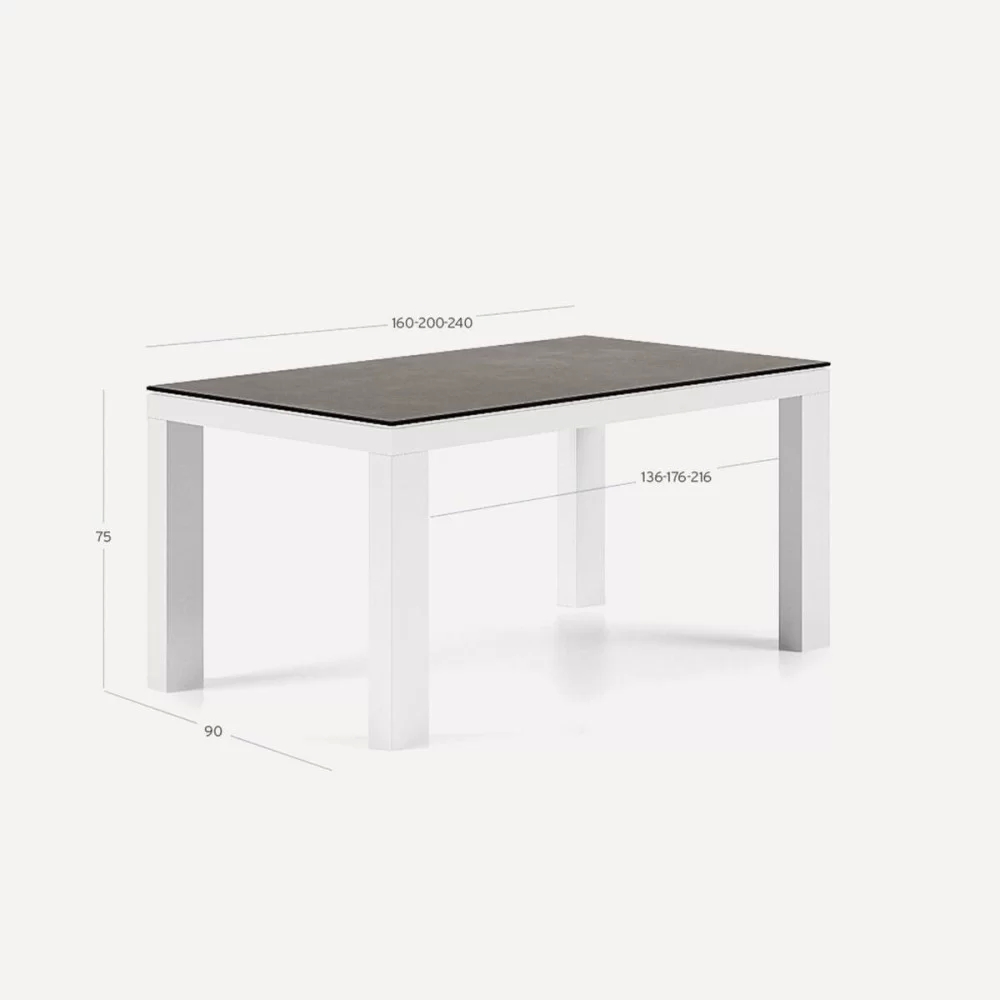 Mesa Syros 160cm extensible