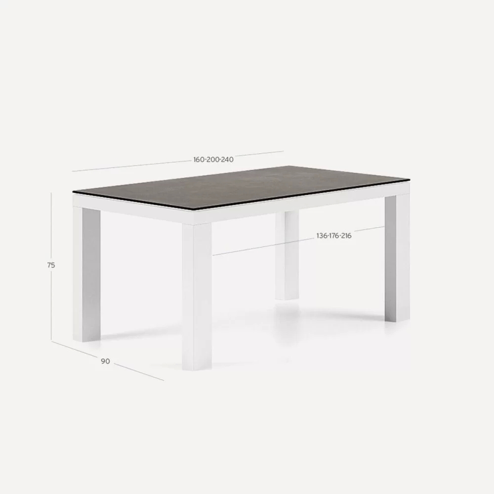 Mesa Syros 160cm extensible