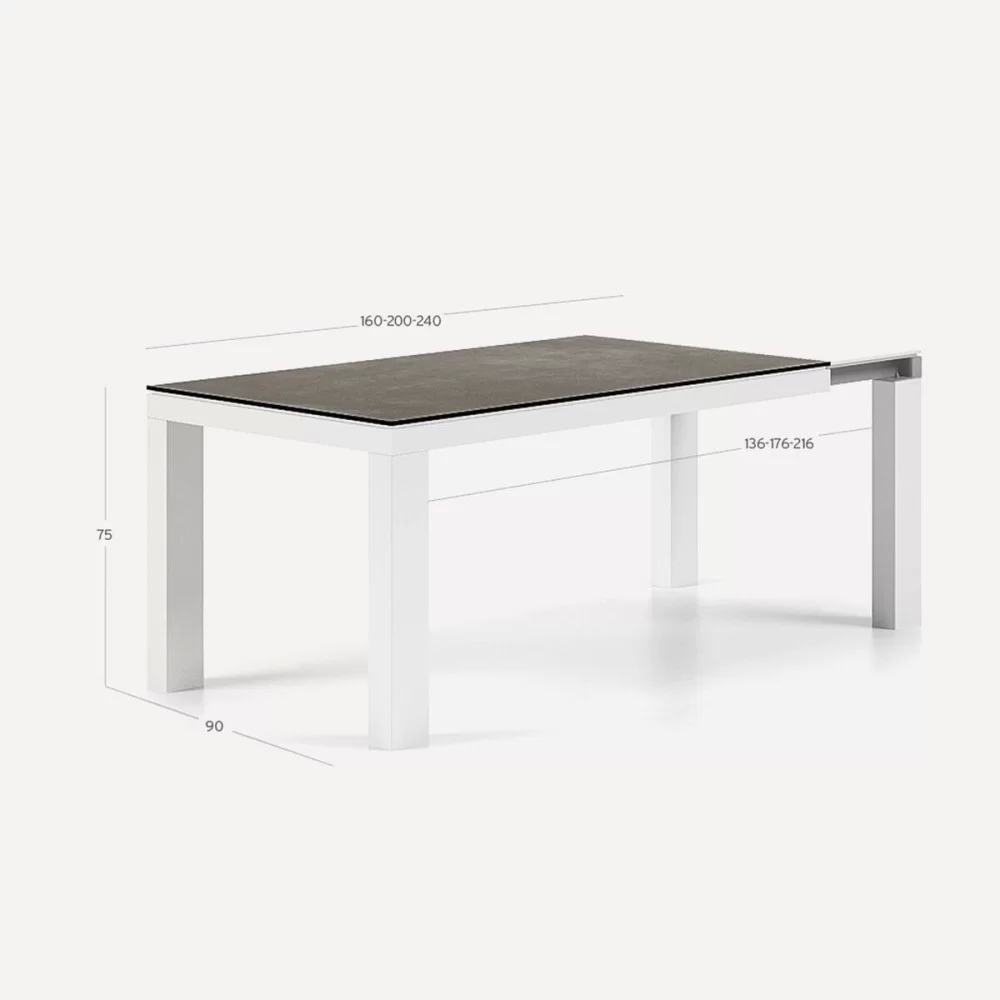 Mesa Syros 160cm extensible