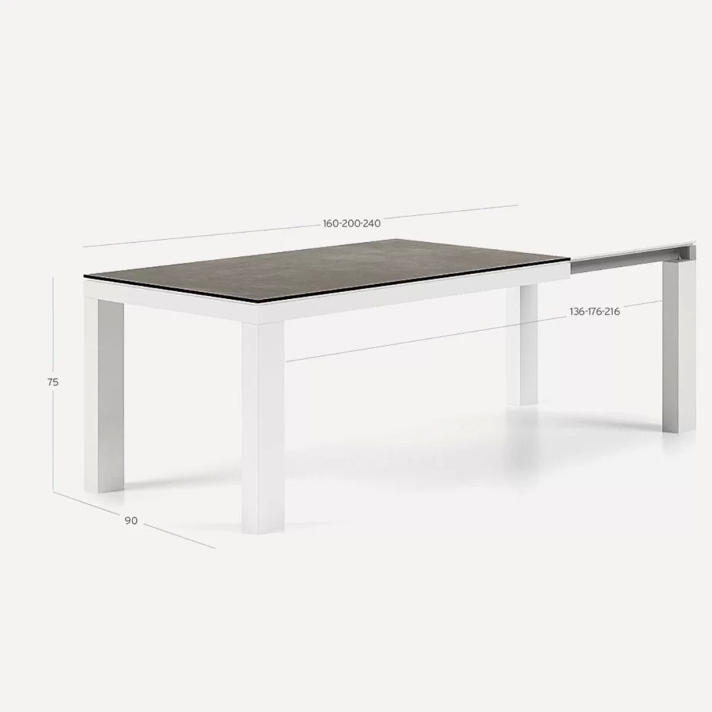 Mesa Syros 160cm extensible