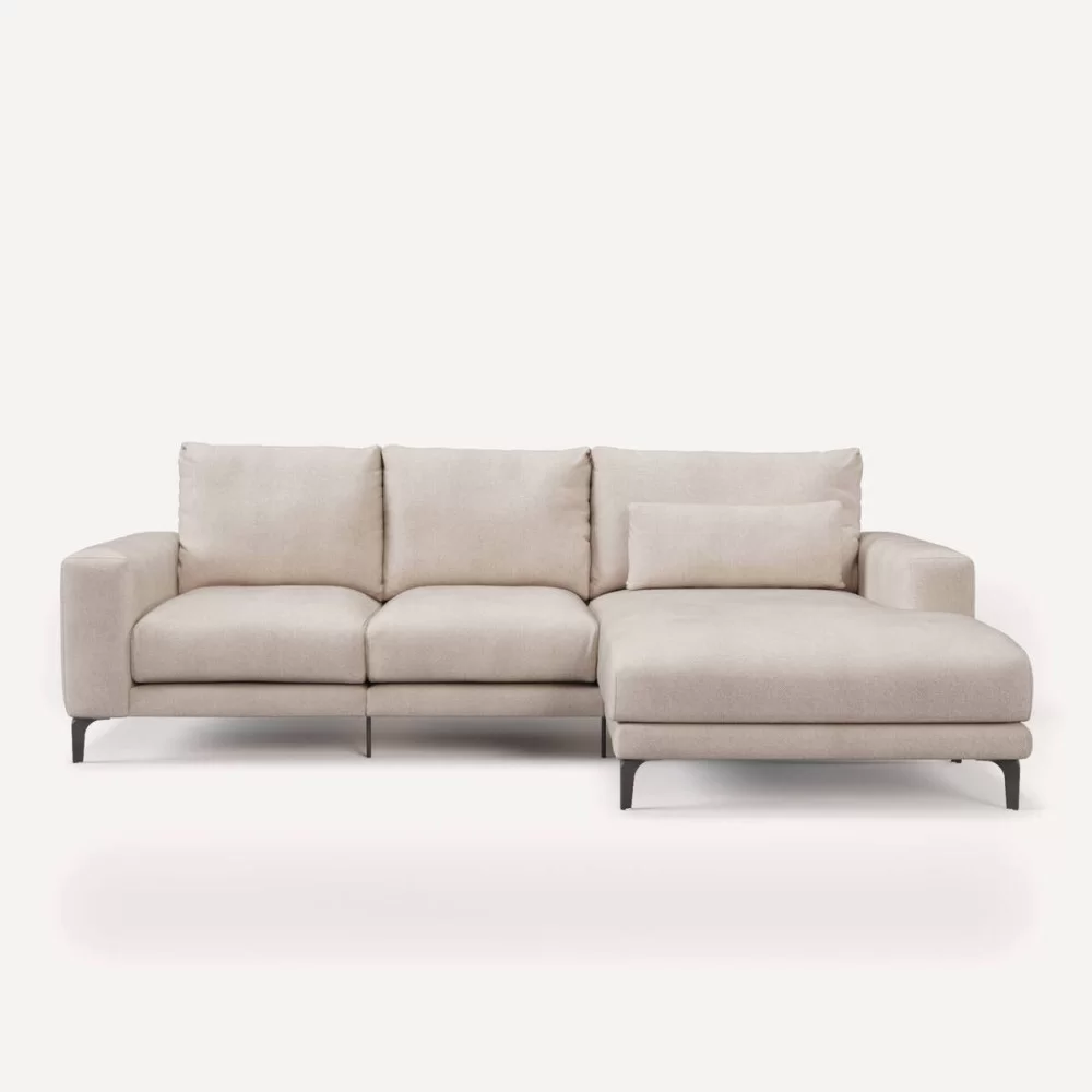 SOFA VELVET FIJO CHAISELONGUE DERECHO L272xP105/175xH97 cm. WEB