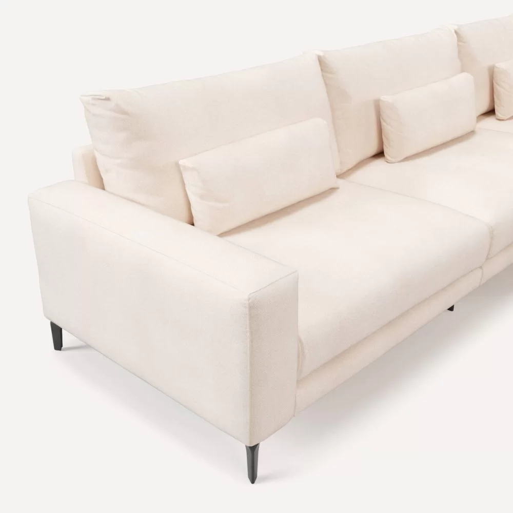 SOFA VELVET FIJO CHAISELONGUE DERECHO L352xP105/175xH97 cm. WEB