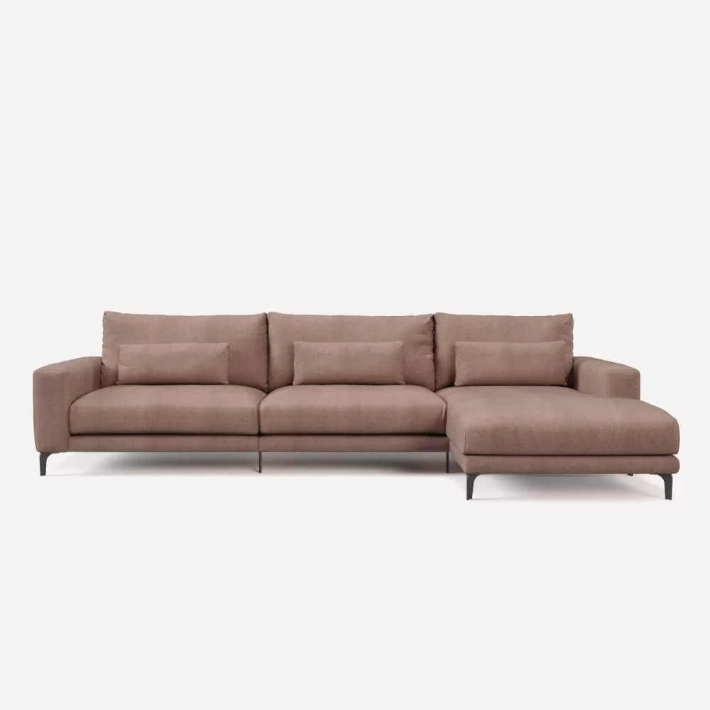 SOFA VELVET FIJO CHAISELONGUE DERECHO L352xP105/175xH97 cm. WEB