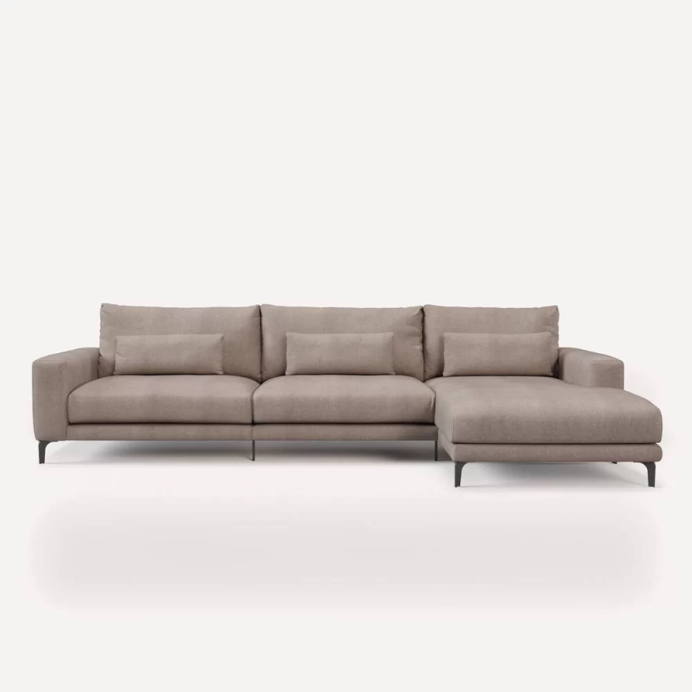 SOFA VELVET FIJO CHAISELONGUE DERECHO L352xP105/175xH97 cm. WEB