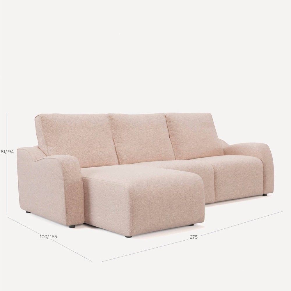 SOFÁ SOGNO  CHAISELONGUE IZQ 1RELAX 1 FIJO