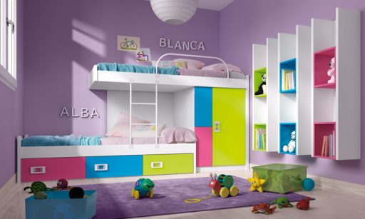 Habitaciones infantiles con literas. Literas Niu de Kibuc