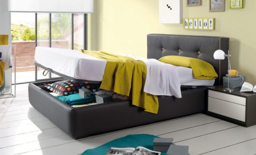 Contar con una cama con canapé te resultará muy útil si tu dormitorio es pequeño