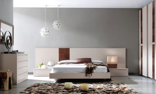 Las alfombras de fibras naturales te ayudaran crear un ambiente natural. Dormitorio Aiko de Kibuc.