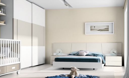 Elegir color para pintar tu casa. Color crema para este dormitorio Slaap de Kibuc.