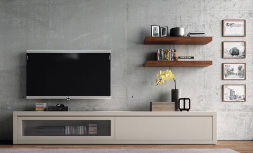 Cómo escoger el mueble para la TV. Mueble de estilo Urban de la colección Aiko de Kibuc