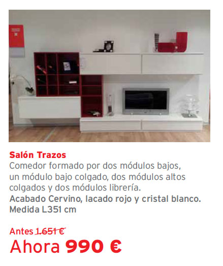 Liquidación de exposiciones de muebles Kibuc. Tienda Kibuc Balmaseda, Vizcaya