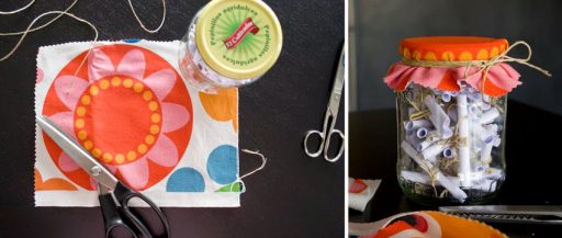 Diy de San Valentín en un bote de cristal. del blog Decorar en familia.