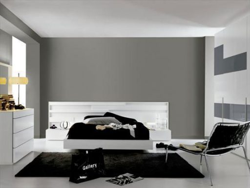 Dormitorios en blanco y negro. Dormitorio de la colección Nuit de Kibuc.