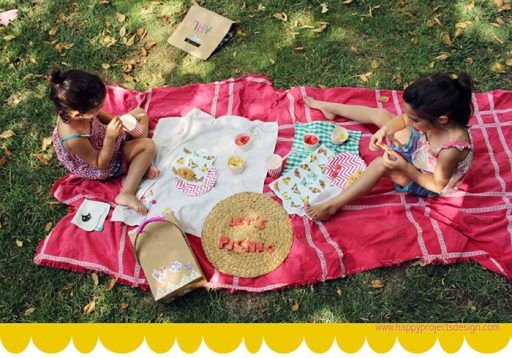 Celebramos las vacaciones con un picnic muy creativo. Foto e ideas del blog Happy Projects Design
