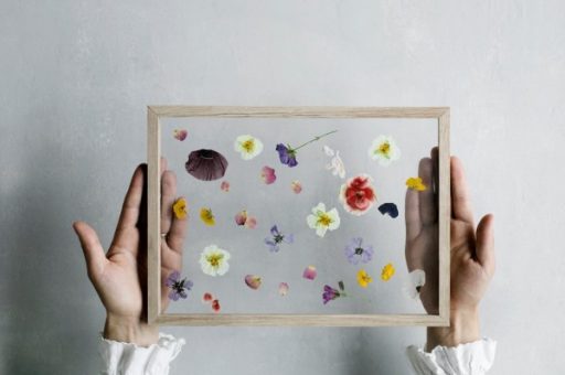 DIY-wallart-con-flores