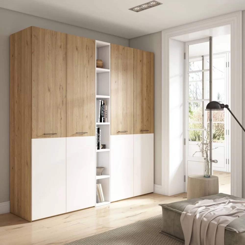 Muebles de madera minimalistas para conseguir una habitación de estilo nórdico